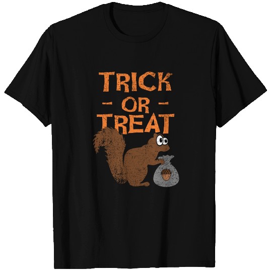 Halloween Squirrel, Trick Or Treat T Shirts