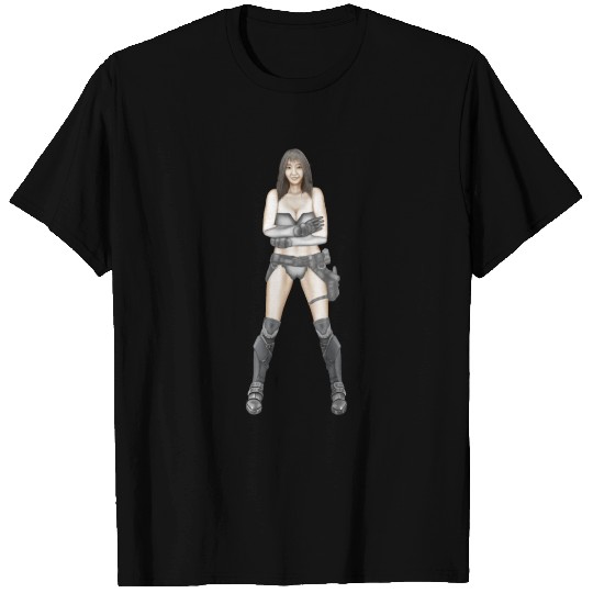 Illustration Logo - Cyberpunk Girl T Shirts