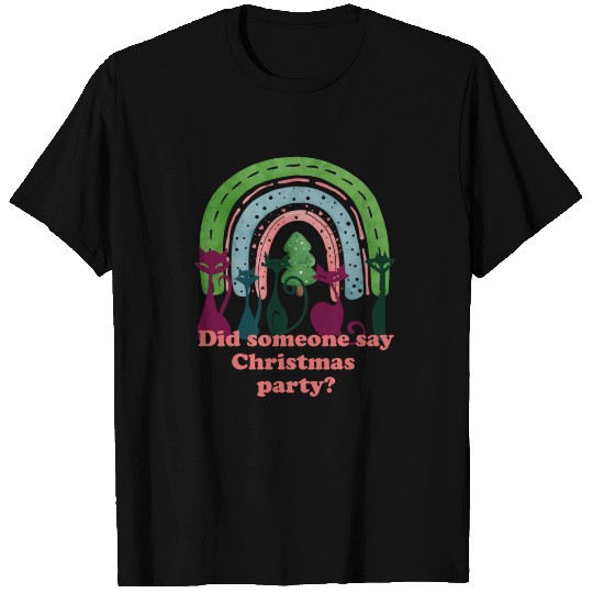 Christmas party cats, rainbow cats, rainbow, tree T Shirts