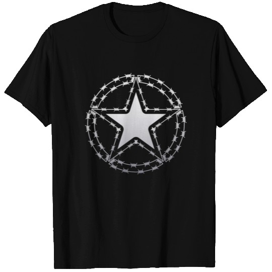Barbed Wire US Army Star T Shirts