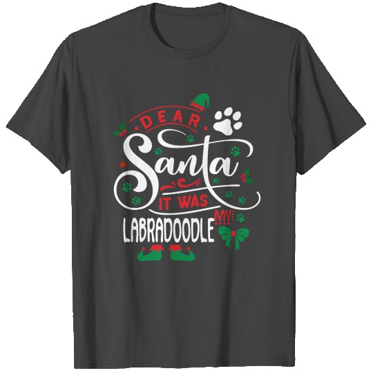 Labradoodle Dog Christmas Dog breed T Shirts