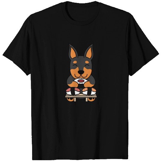Sushi Lover Doberman T Shirts