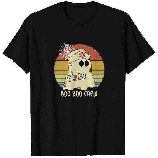 Boo Boo Crew Ghost Nurse Halloween T Shirts