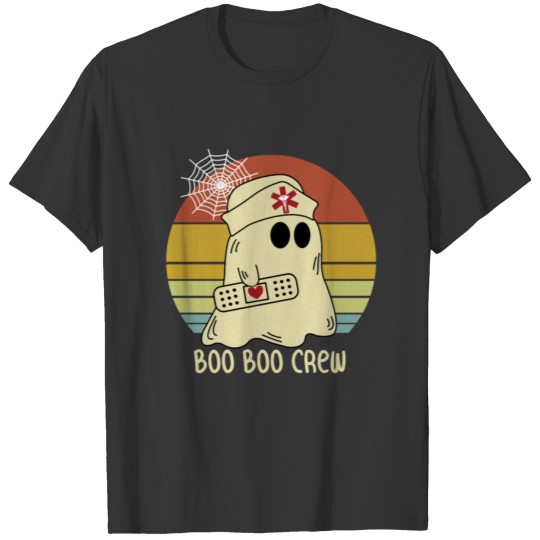 Boo Boo Crew Ghost Nurse Halloween T Shirts