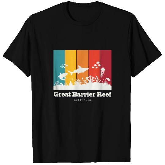 Australia Great Barrier Reef souvenir diving coral T Shirts