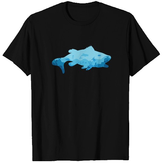 Deep Water Fish Graphic T Shirts