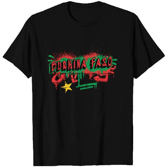 Burkina Faso graffiti design T Shirts