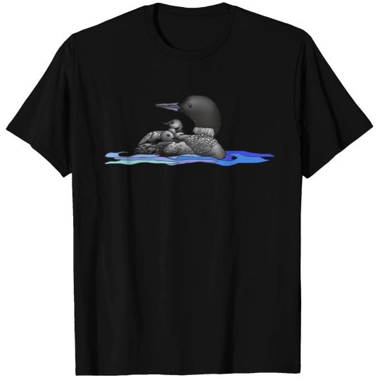 Loon with two babies T Shirts