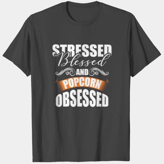 Popcorn Liberty Movies and Cinema with Rice Snack T Shirts
