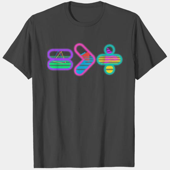 Equality is Greater Than Division Unity Synthwave T Shirts