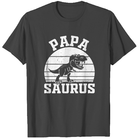 Papa Saurus Papa Dinosaur - Papasaurus T Shirts