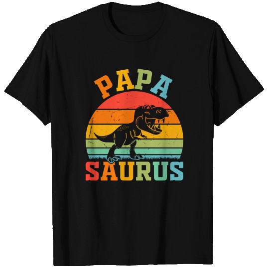 Papasaurus - Papa Saurus Papa Dino T Shirts