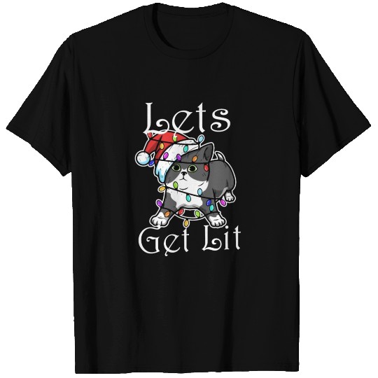Lets get lit christmas T Shirts