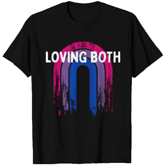 Loving Both Bisexual LGBTQ Bi Pride Gender T Shirts