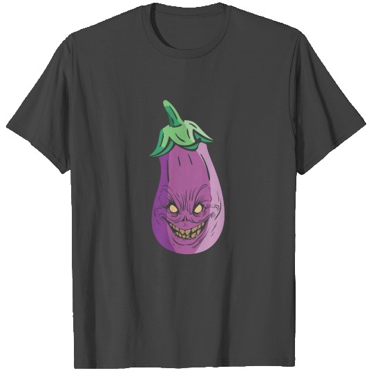 Halloween Eggplant Monster Healthy Food Lovers T Shirts