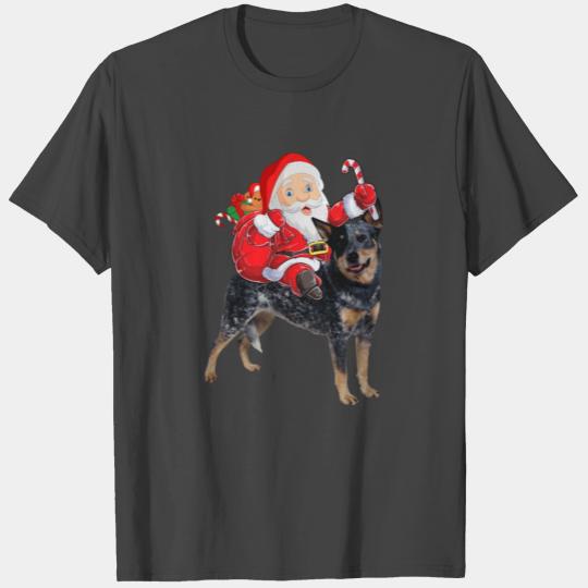 Australian Cattle Christmas Santa Xmas Pajama T Shirts