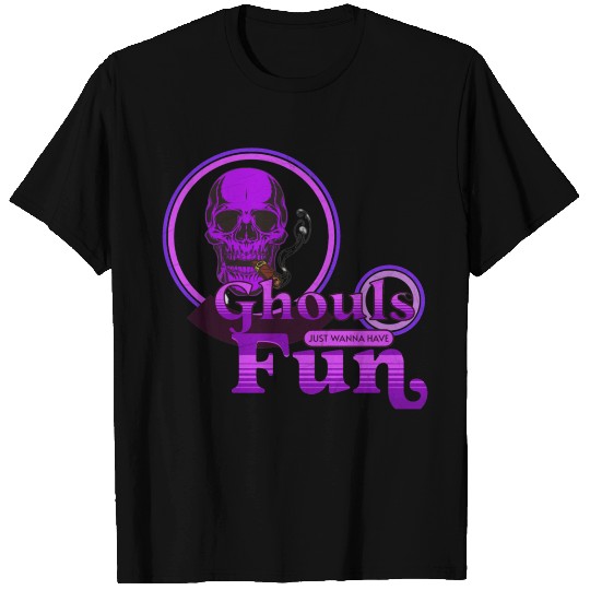 Ghouls Just Wanna Have Fun Purple Halloween T Shirts