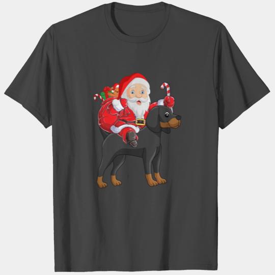 Coonhound Christmas Santa Claus Xmas Pajama T Shirts