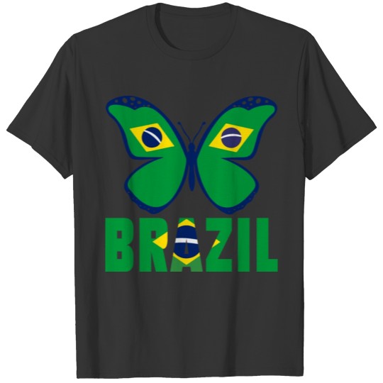 Brazil Butterfly T Shirts