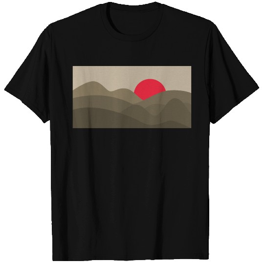 Minimalist Sun Peanut Brown T Shirts