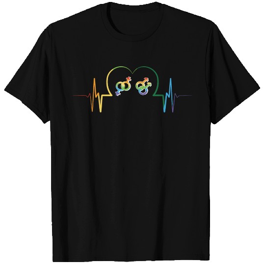 LBGT Flag Gay Pride Human Vintage Rainbow T Shirts