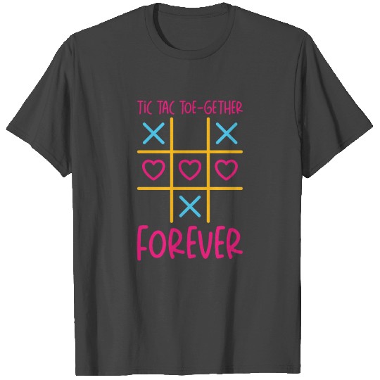 Valentines Kids Family Tic Tac Toe game T Shirts
