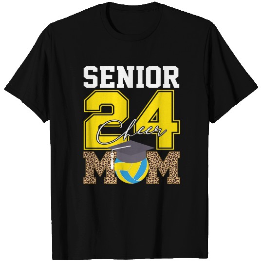 Senior Class Of 2024 Volleyball And Cheer Mom Gift T Shirts
