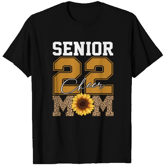 Senior Class Of 2022 Sunflower Cheer Mom Leopard T Shirts