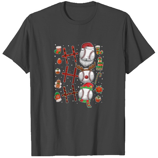 Baseball Christmas Baseball Player Xmas Party T Shirts