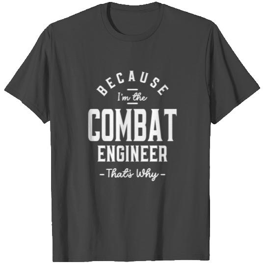 Combat Engineer Job Title Profession T Shirts