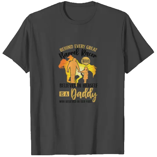 Barrel Racing Dad Rodeo Equestrian Horse Barrel T Shirts