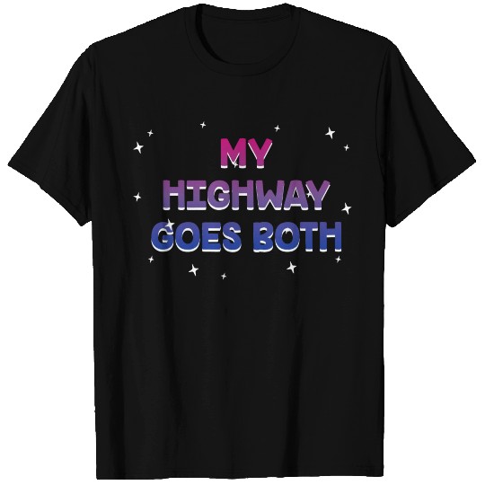My Highway Goes Both Ways Bisexual LGBTQ Bi Pride T Shirts