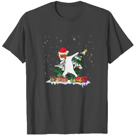 Brittany Christmas Dabbing Santa Xmas Pajama T Shirts