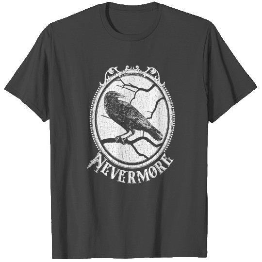 Nevermore Gothic Raven In An Ornate Victorian Fram T Shirts