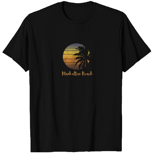 Retro Manhattan Beach Vacation Souvenir Gift T Shirts