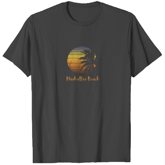 Retro Manhattan Beach Vacation Souvenir Gift T Shirts
