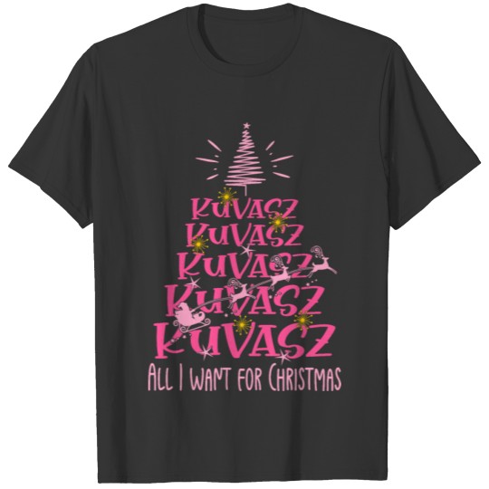 Kuvasz Christmas Dog breed Christmas Tree T Shirts