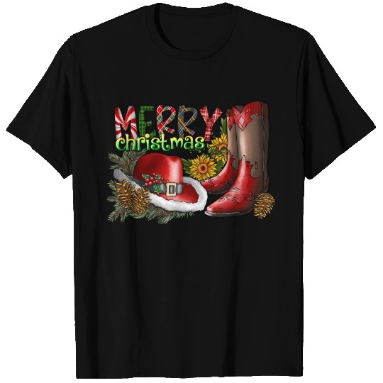 Cowboy Merry Christmas T Shirts