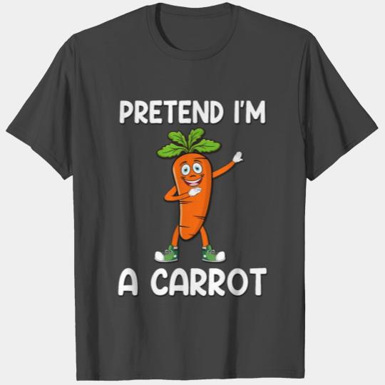 Pretend I'm A Carrot Funny Carrot Halloween T Shirts