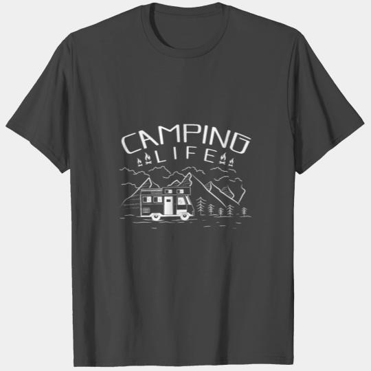 Camping Life Wilderness Nature Outdoor Campfire T Shirts