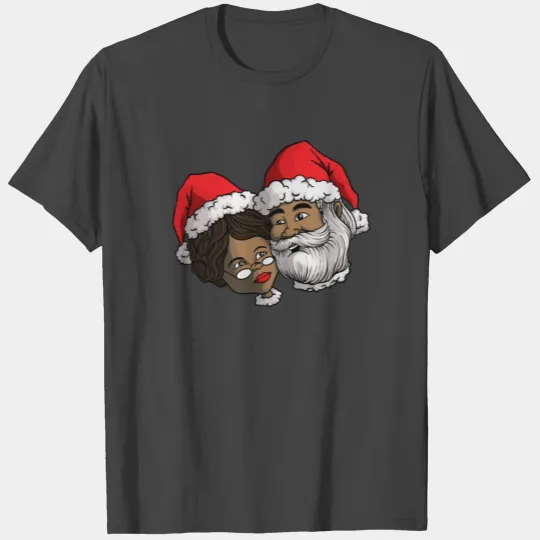 African American Santa Black Mrs Claus African Ame T Shirts