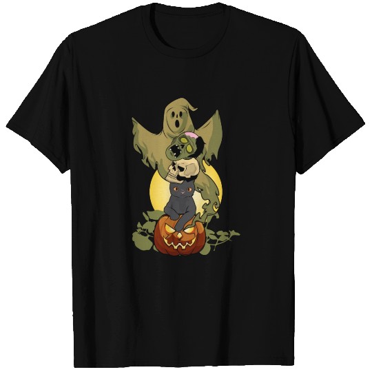 Zombie Pumpkin Ghost Skull Halloween T Shirts