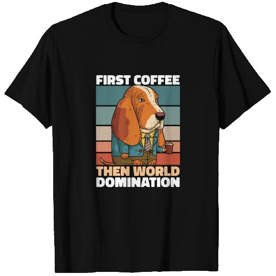 Basset Hound Dog Coffee T Shirts