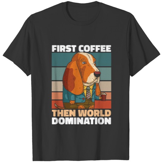 Basset Hound Dog Coffee T Shirts
