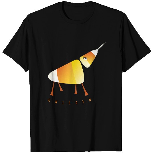 UNICORN Funny Candy Corn Halloween T Shirts