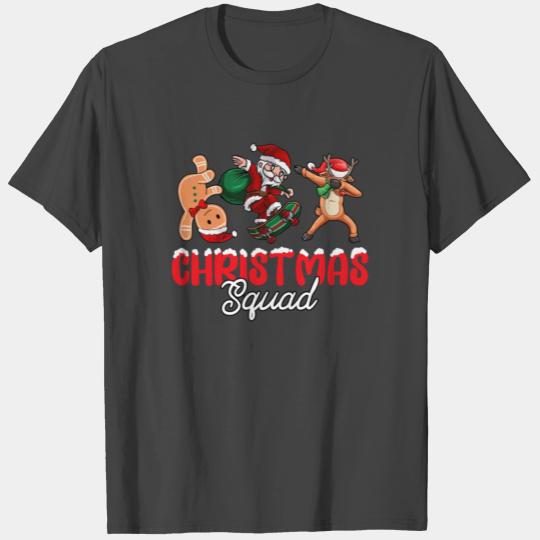 Christmas Squad Funny Xmas Gingerbread Santa T Shirts