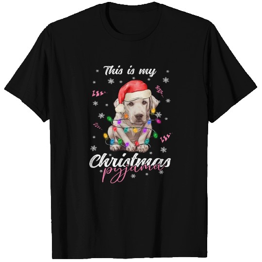 Winter Christmas Pyjama Labrador T Shirts