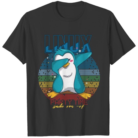 Linux Party Sudo Root Geek Cute Penguin Nerd Progr T Shirts
