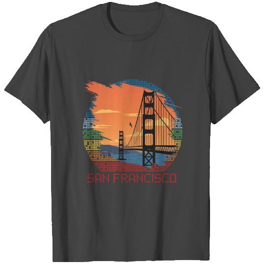 San Francisco Golden Gate Bridge California Souven T Shirts
