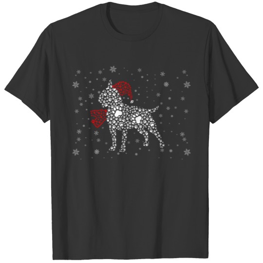 Bull Terrier Christmas Dog Santa Xmas Pajama T Shirts